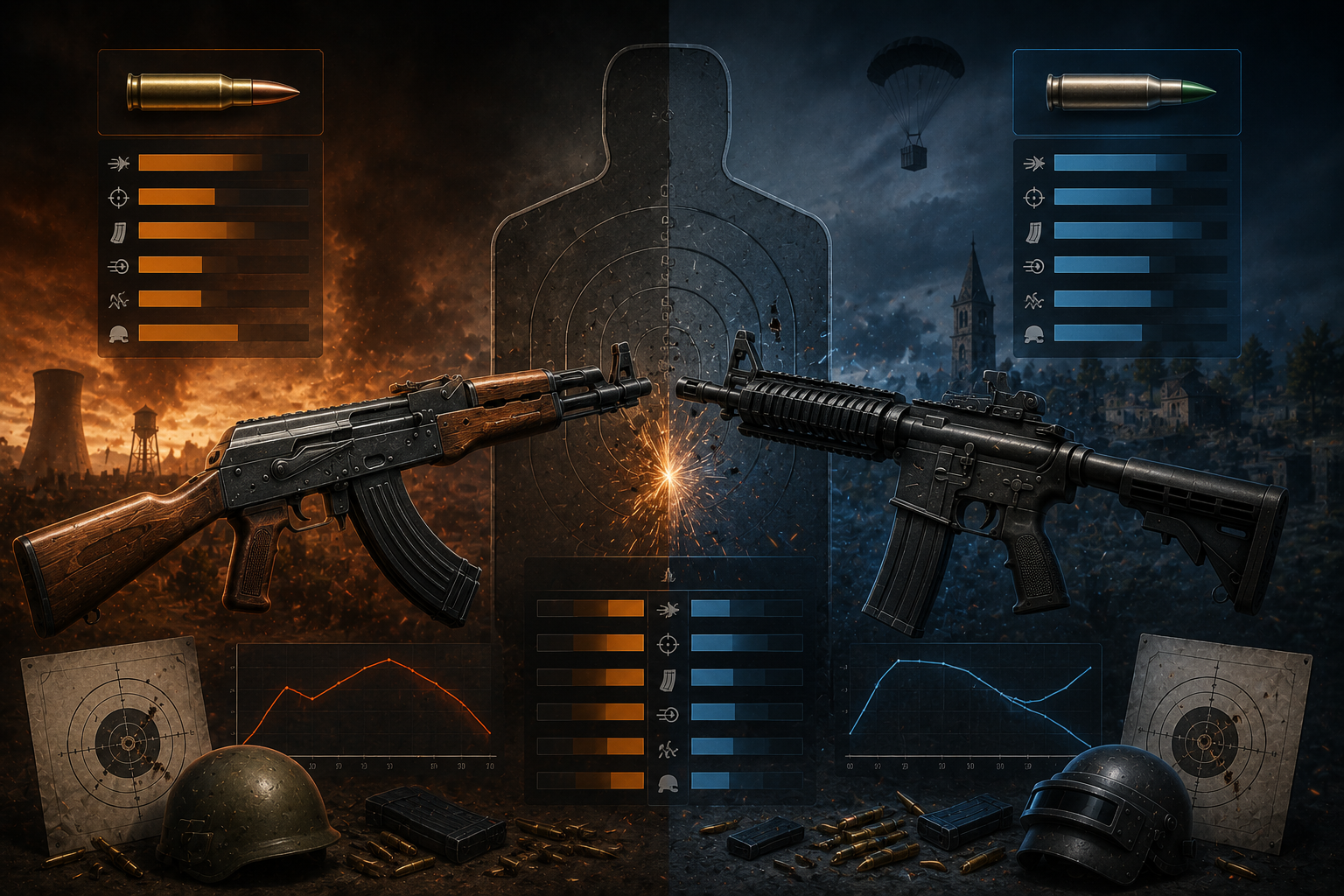 AKM ПРОТИВ M416 — ДУЭЛЬ В ЦИФРАХ