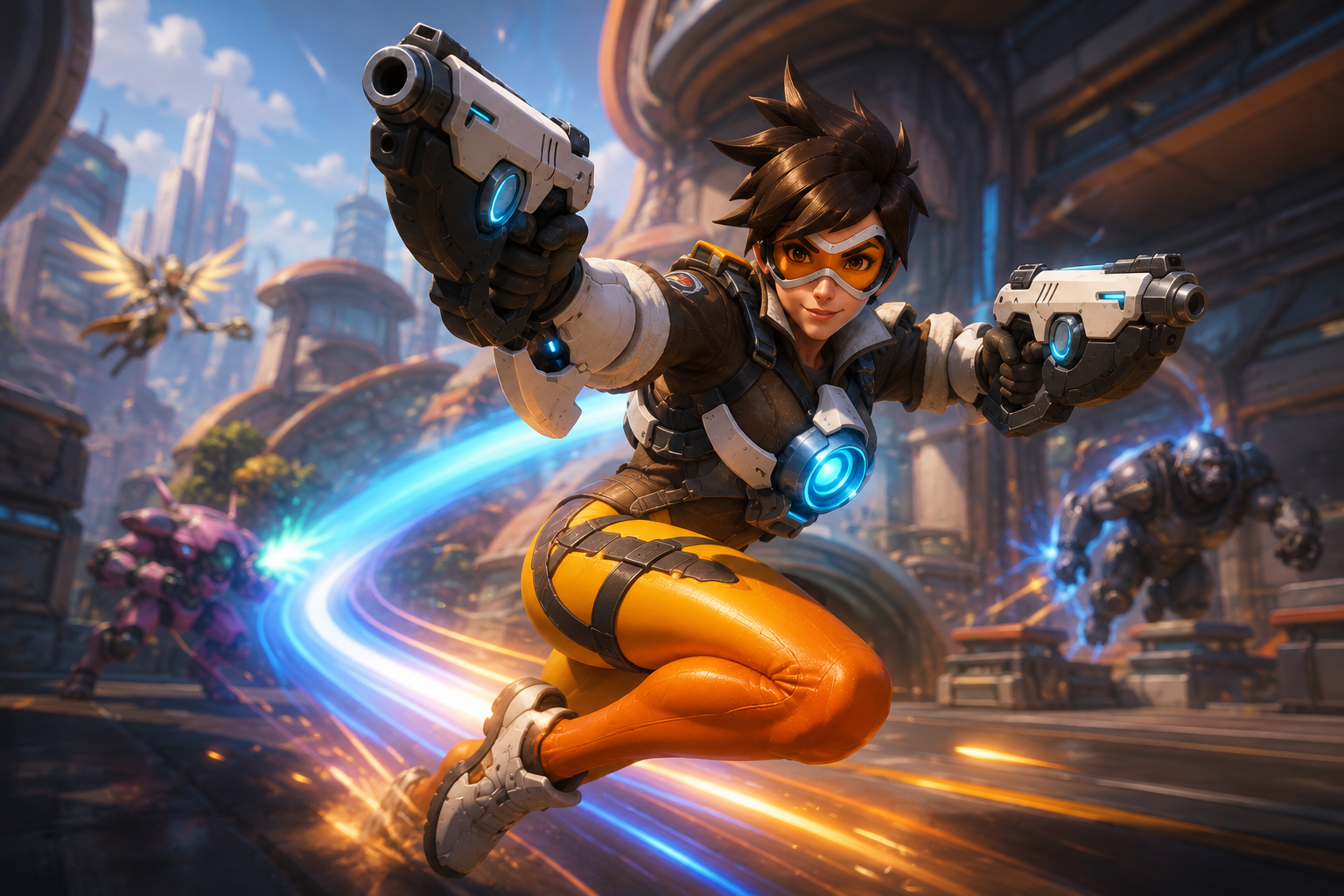 TRACER В OVERWATCH 2026 — ГАЙД ПО САМОМУ МОБИЛЬНОМУ ГЕРОЮ