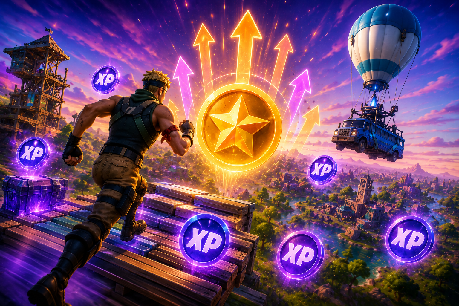 КАК БЫСТРО ПРОКАЧАТЬ УРОВЕНЬ В FORTNITE — ПОЛНЫЙ ГАЙД