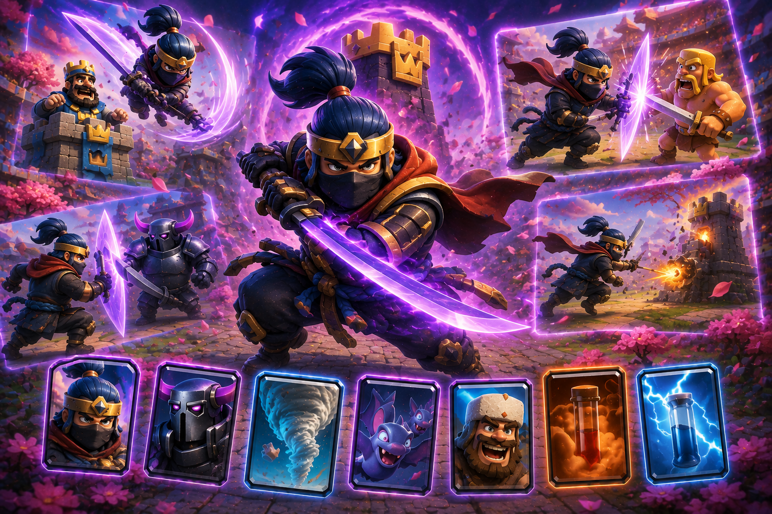 РОНИН В CLASH ROYALE — ПОЛНЫЙ ГАЙД ПО НОВОЙ КАРТЕ 2026