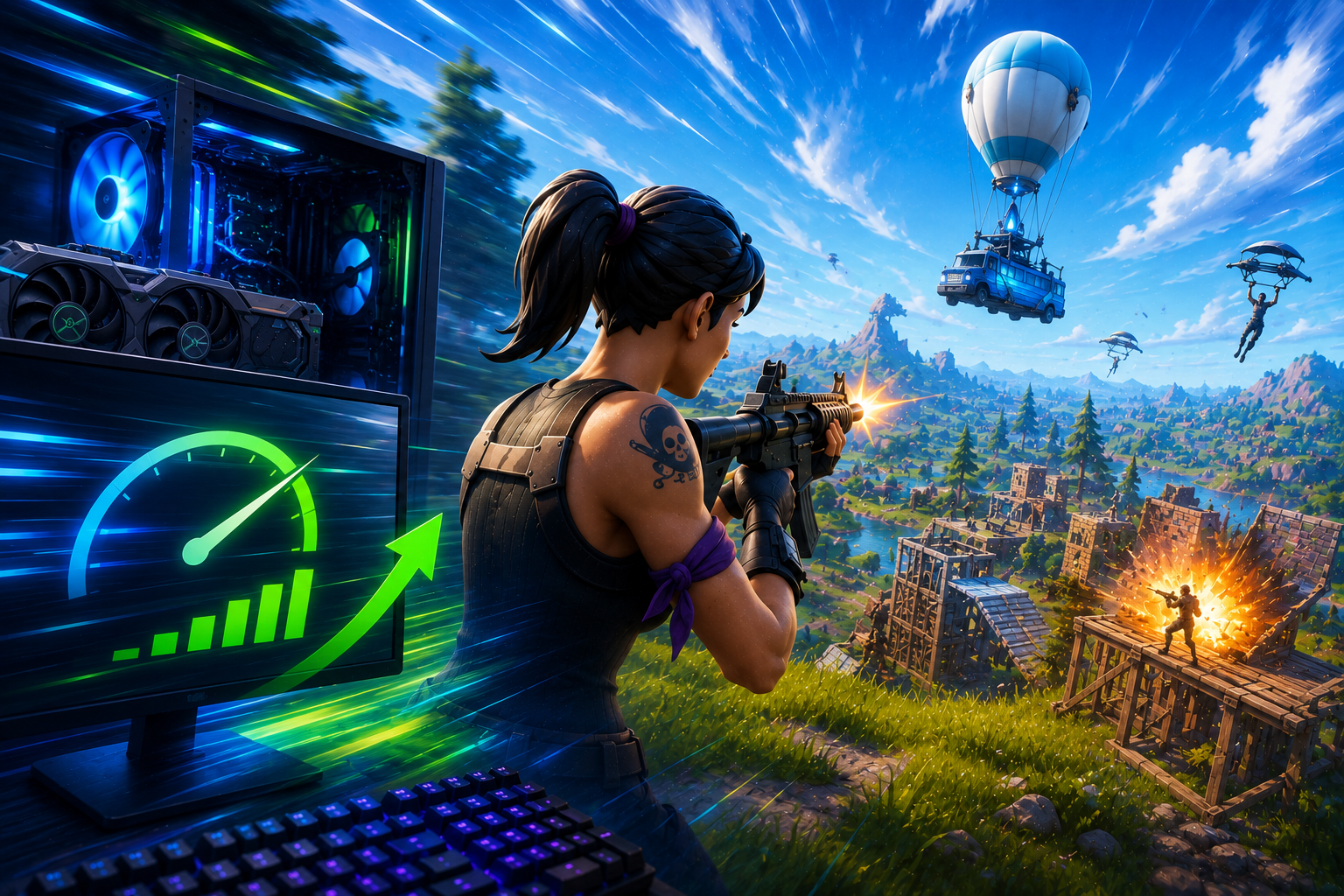 КАК ПОДНЯТЬ FPS В FORTNITE — ПОЛНЫЙ ГАЙД 2026