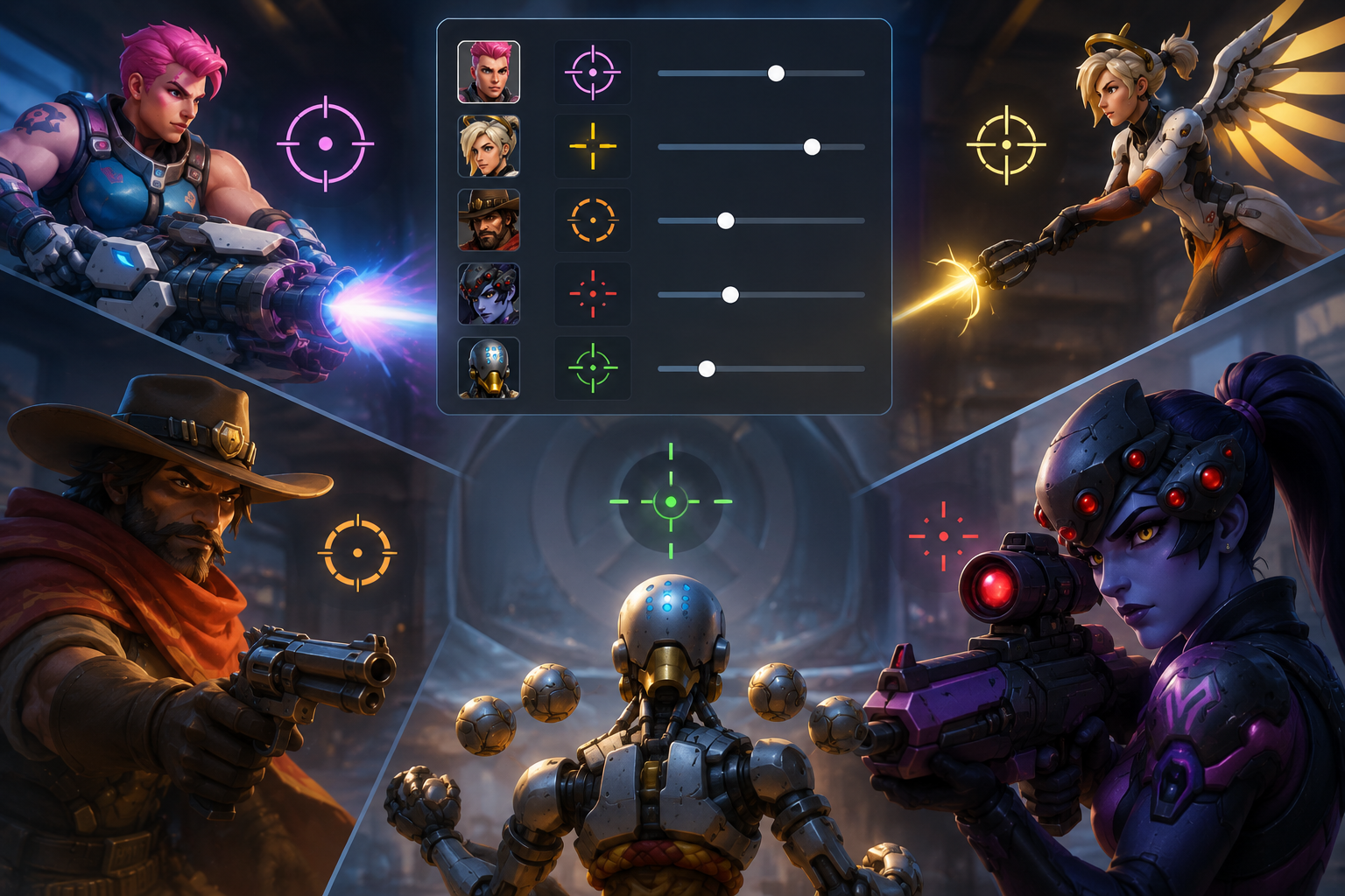 ПРИЦЕЛ В OVERWATCH 2026 — ОТДЕЛЬНАЯ НАСТРОЙКА НА КАЖДОГО ГЕРОЯ